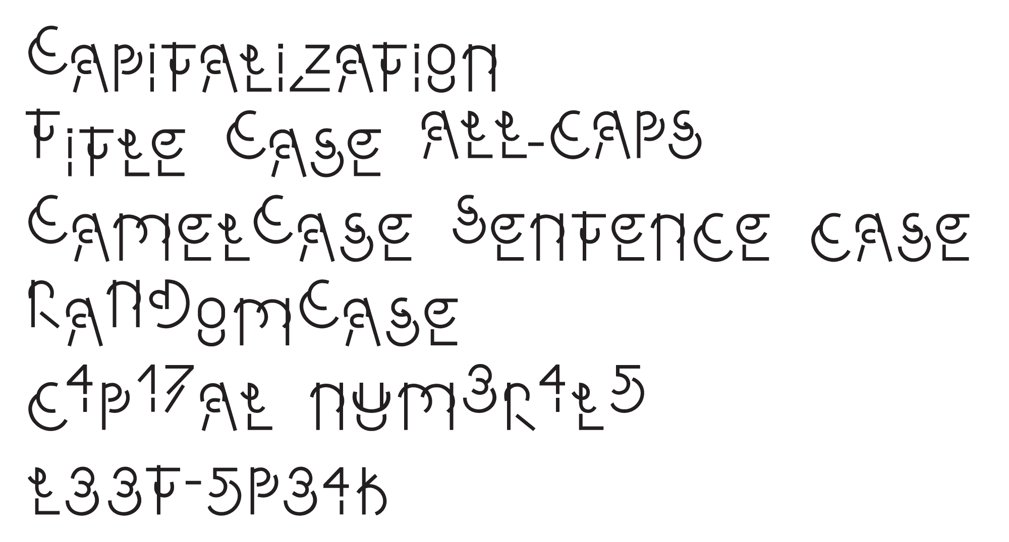 Variable-Case modular font Cover Photo