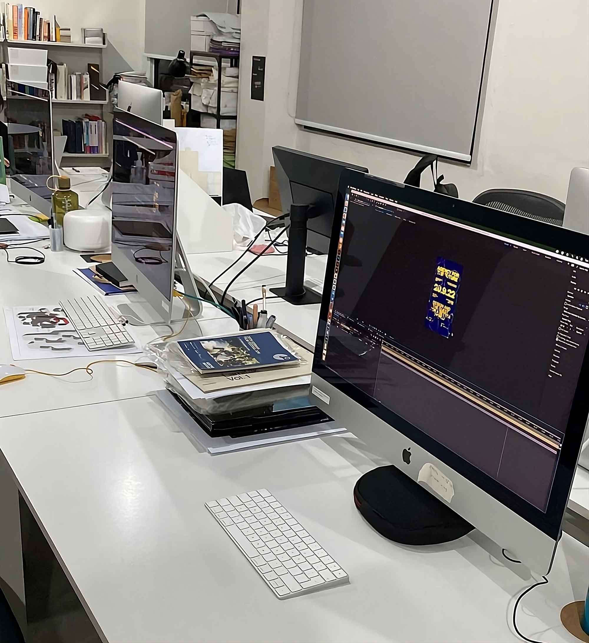 I had to make us of all the machines in the studio just to keep up with the deadline