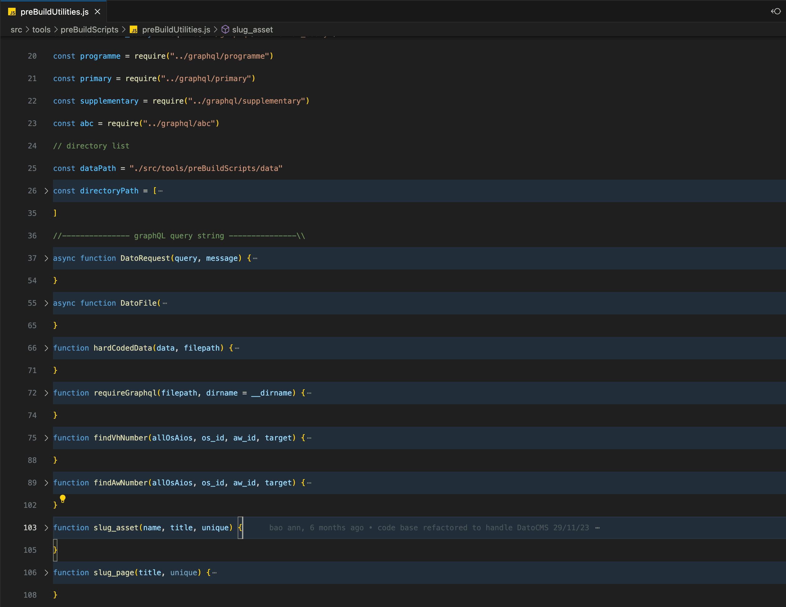 The script in to handle the data fetching.
